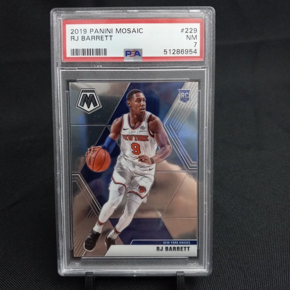 2019-20 Mosaic Rookie New York Knicks RJ Barrett #229 NBA Basketball RC PSA NM7